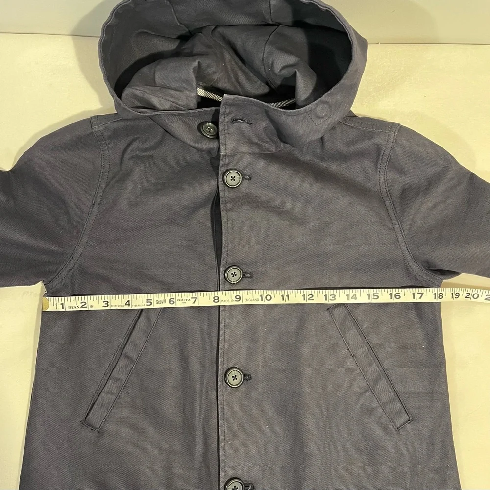 J. Crew Basket Weave Cotton Jacket Navy Blue 09619 Size XS